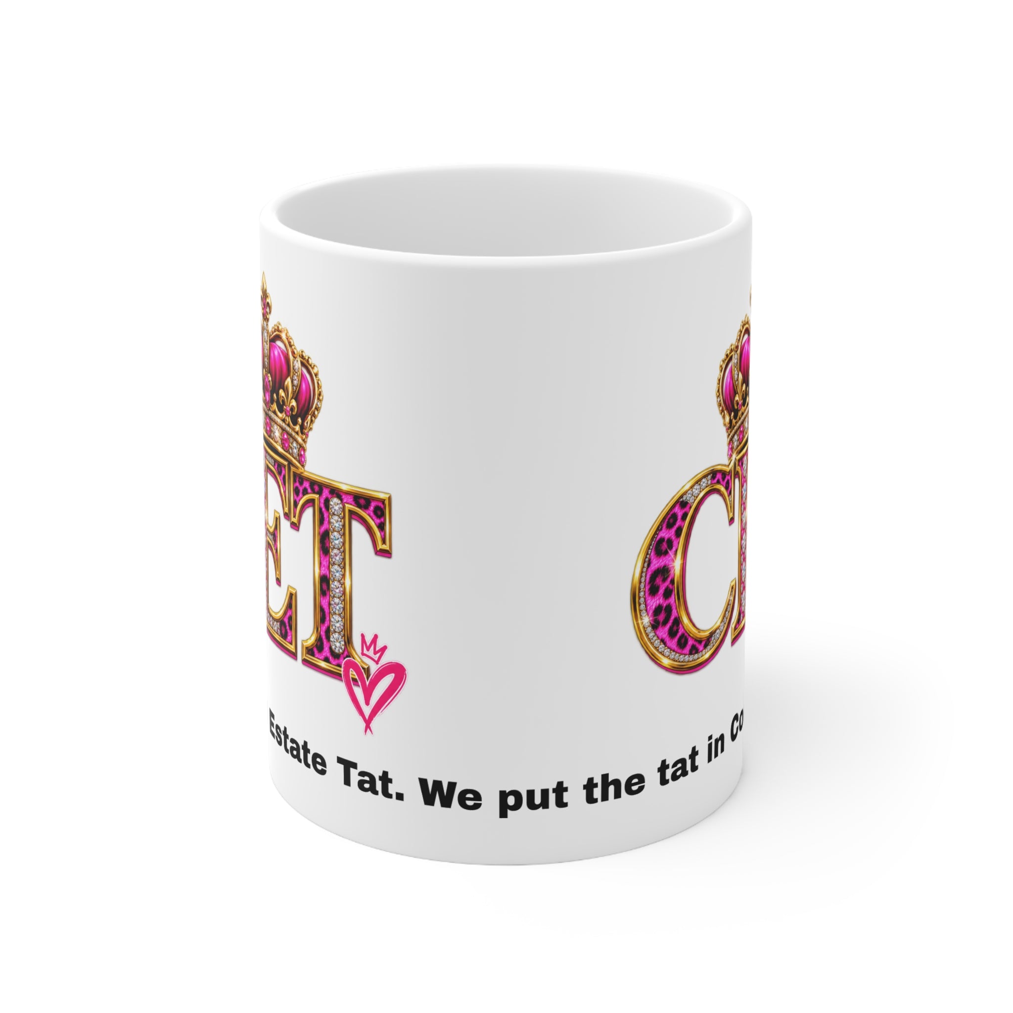 Council Estate Tat Pink Crown Mug – 11oz & 15oz