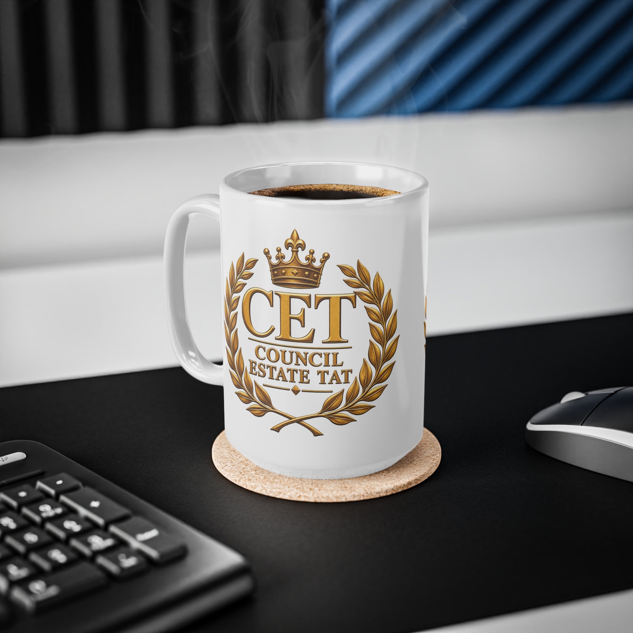 Council Estate Tat Gold Crest Mug — 11oz & 15oz