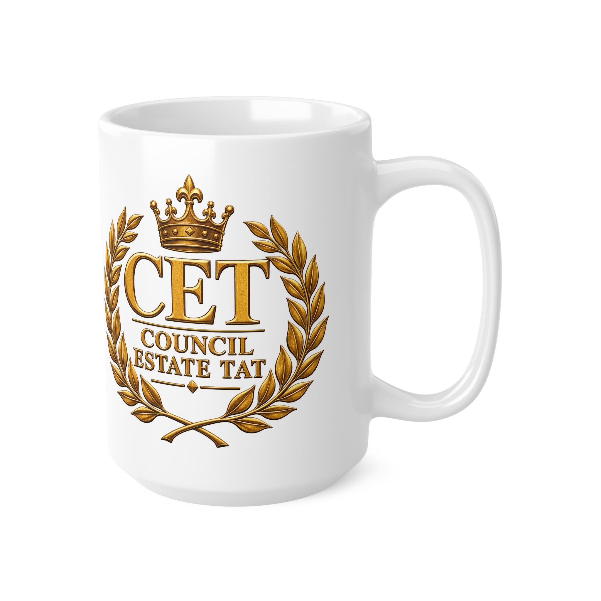 Council Estate Tat Gold Crest Mug — 11oz & 15oz