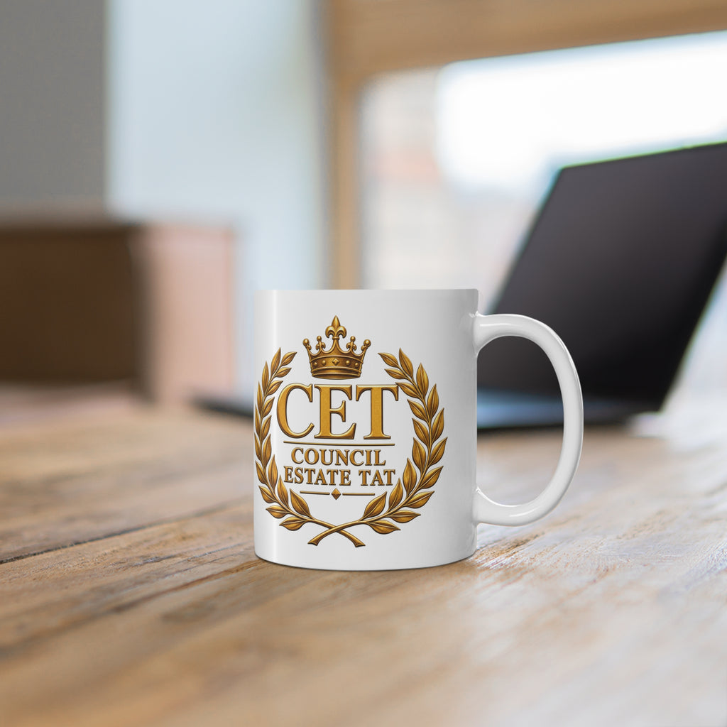 Council Estate Tat Gold Crest Mug — 11oz & 15oz