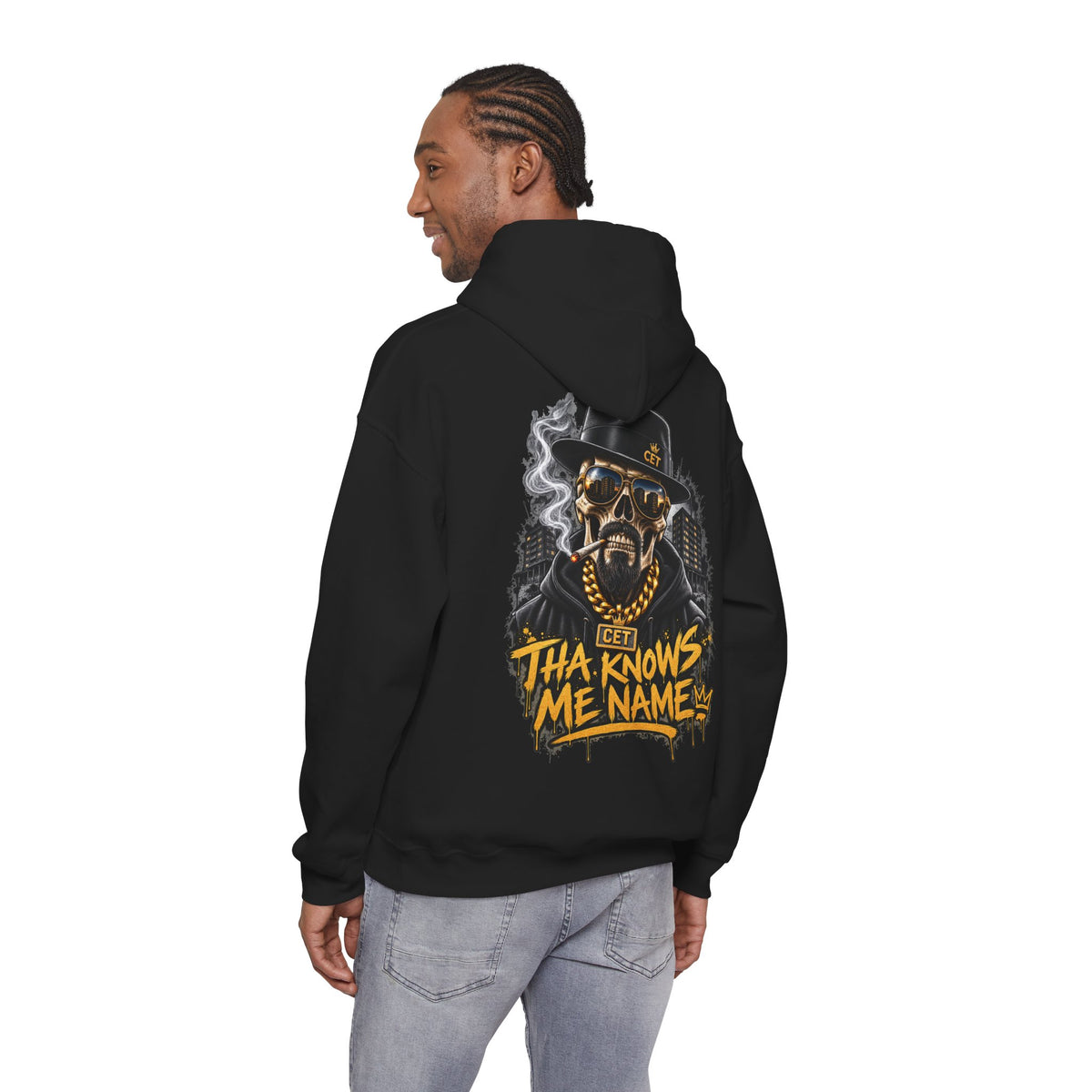 Tha Knows Me Name – Premium CET Graphic Hoodie