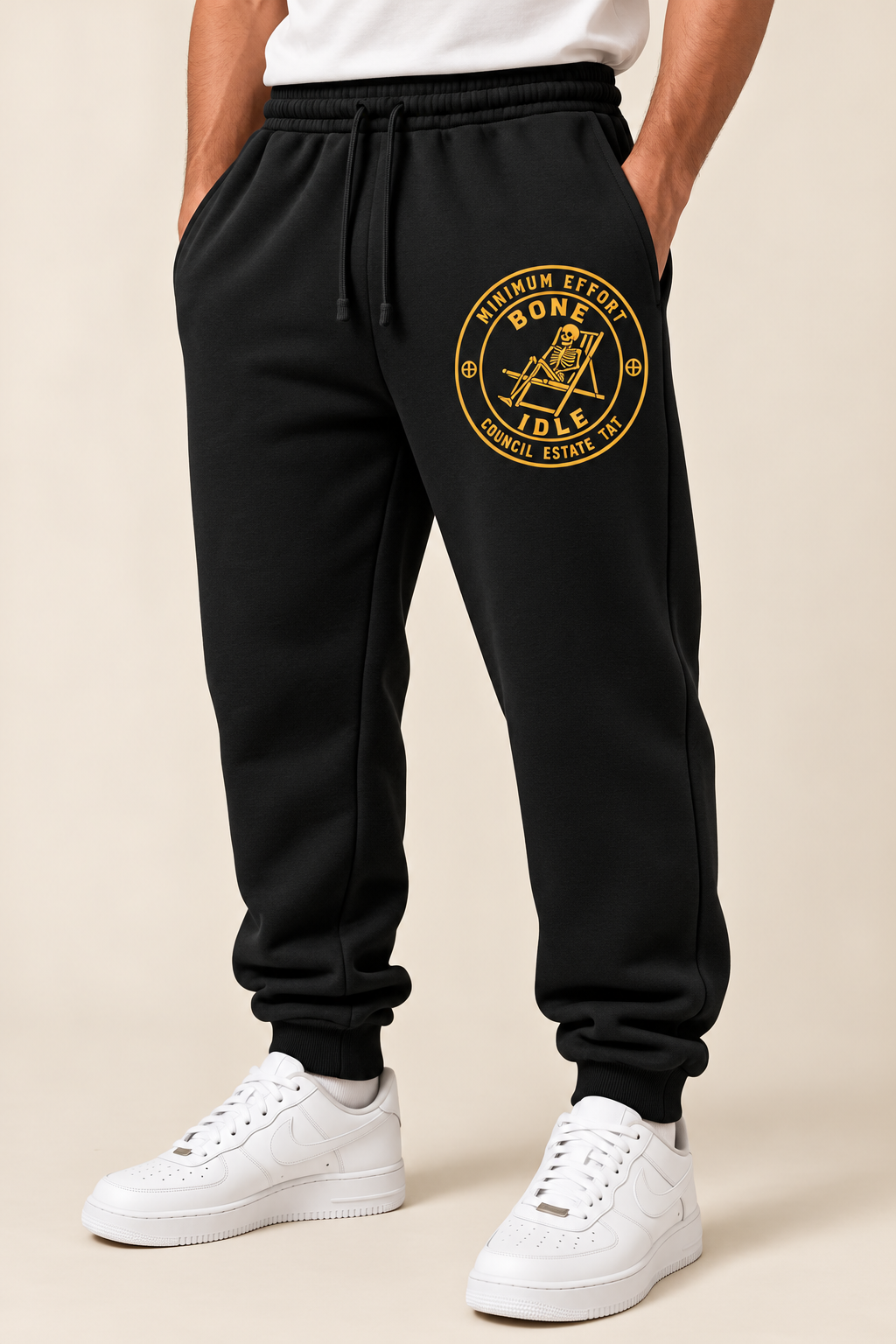Bone Idle Joggers – Black