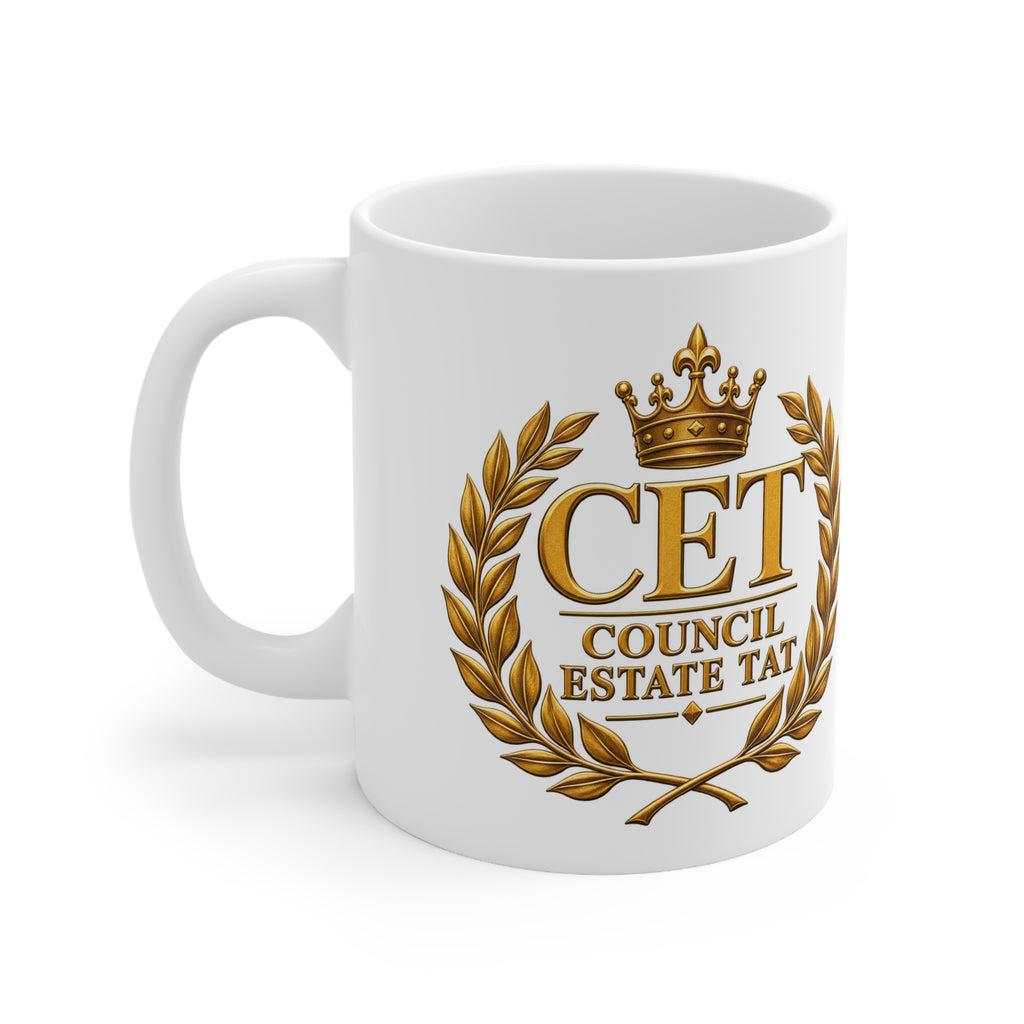Council Estate Tat Gold Crest Mug — 11oz & 15oz