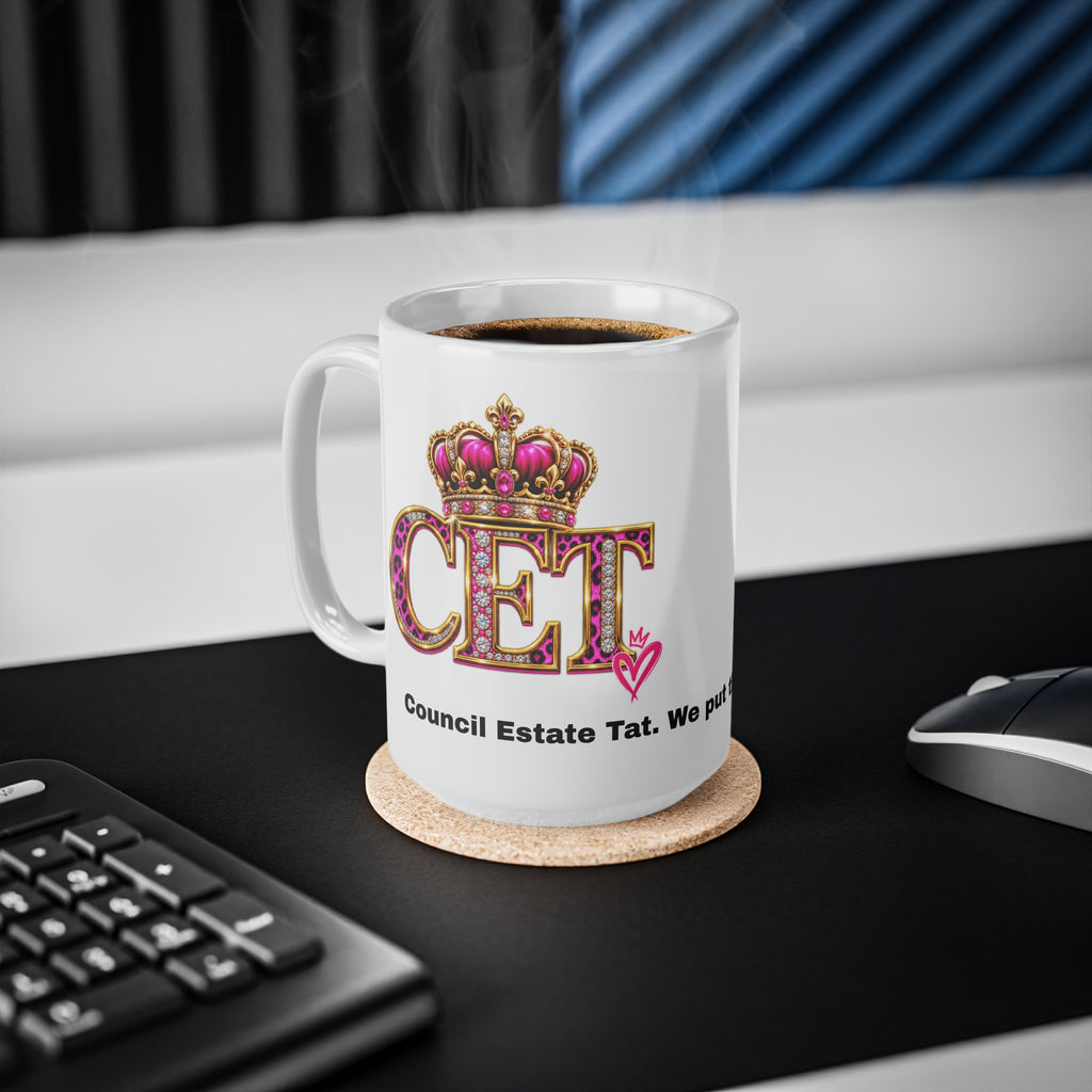 Council Estate Tat Pink Crown Mug – 11oz & 15oz