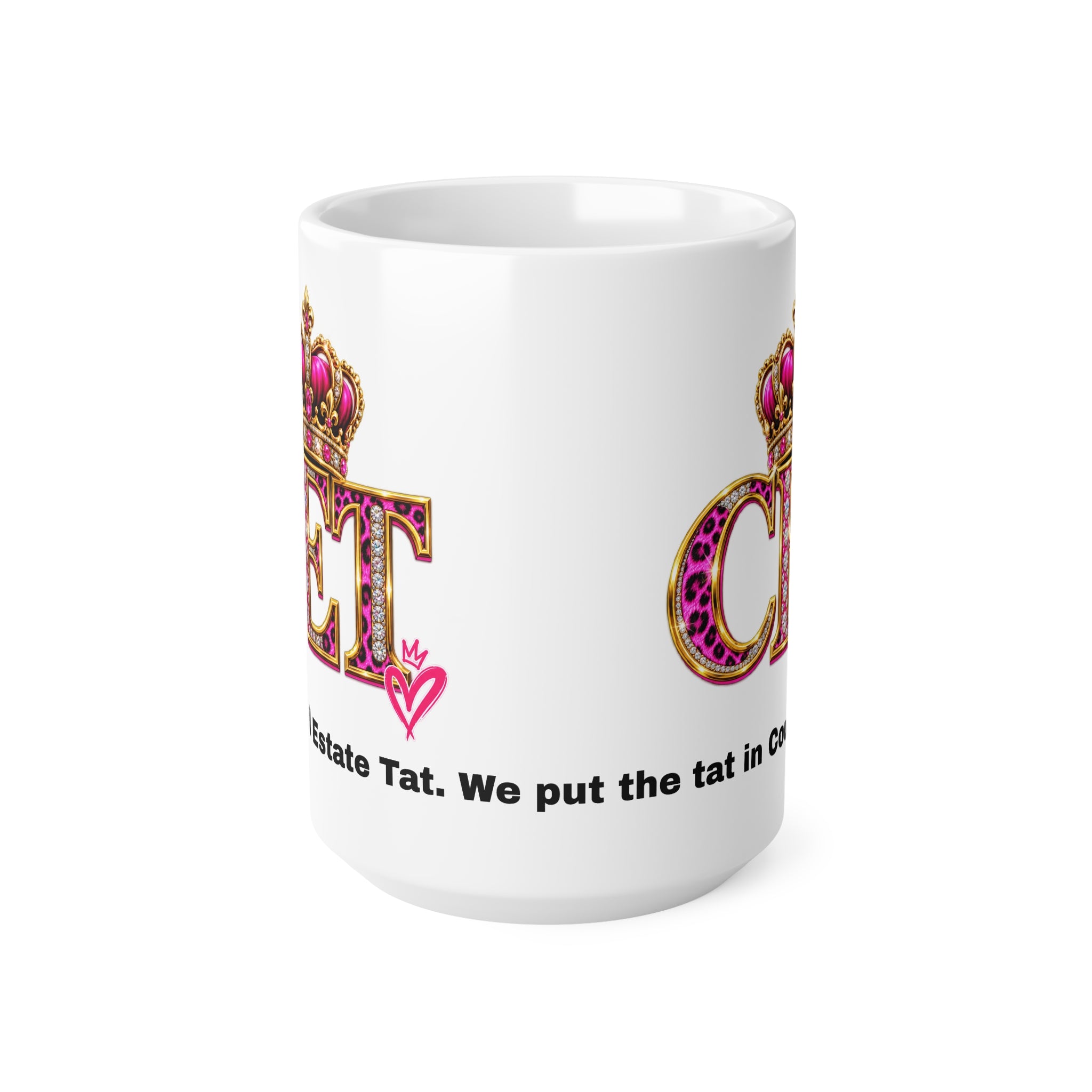 Council Estate Tat Pink Crown Mug – 11oz & 15oz