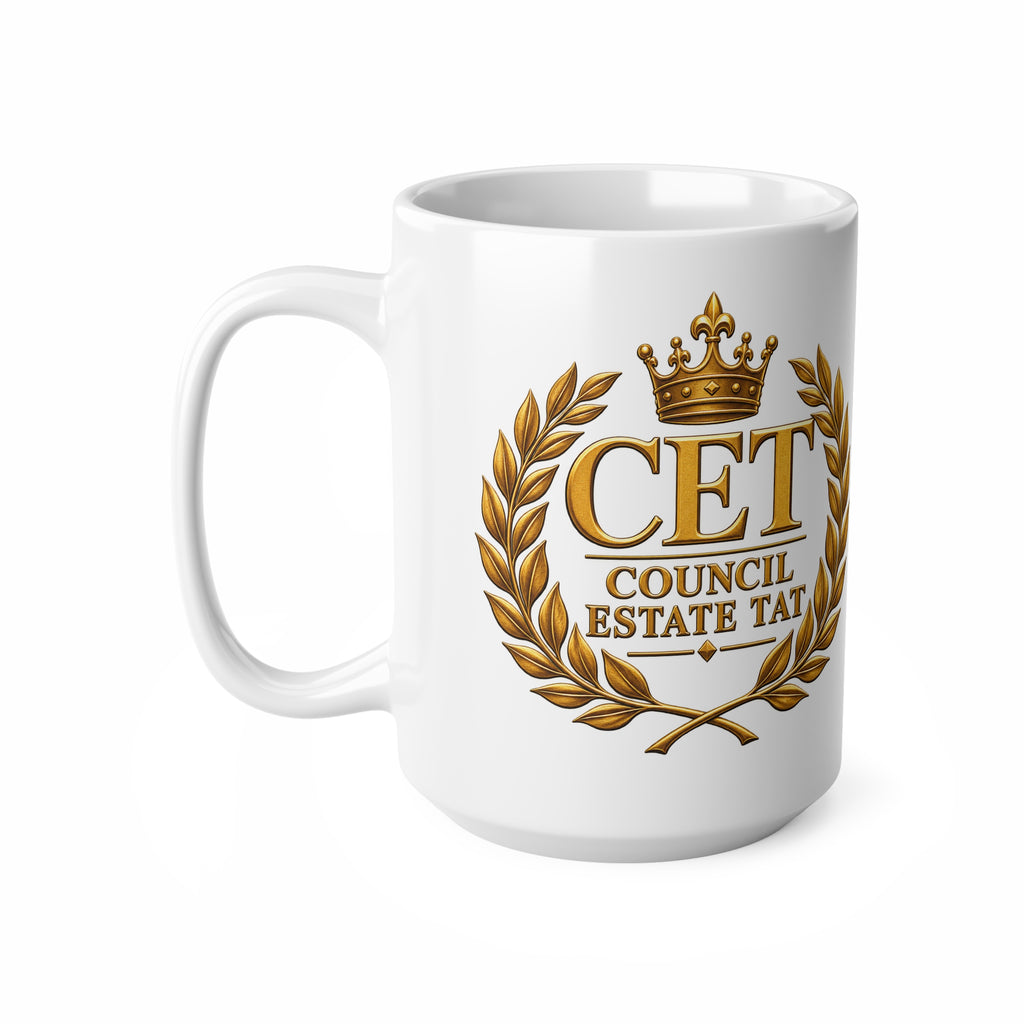 Council Estate Tat Gold Crest Mug — 11oz & 15oz