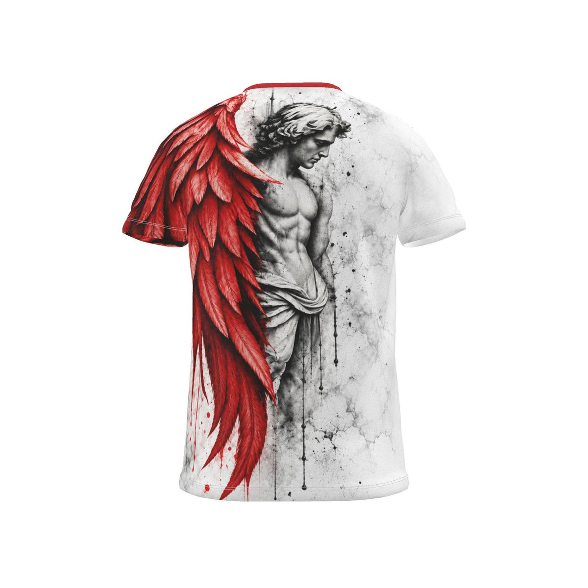 Silent Guardian all-over cut-and-sew T-shirt back view